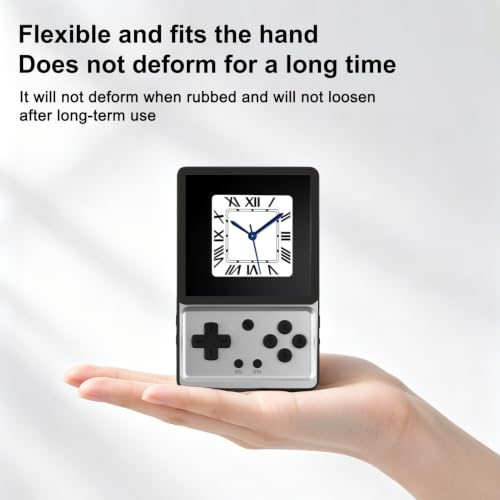 Handheld Console Case - For Tpu Protective Cover For Anbernic RG Rotate, Retro Game Console Protector For For Tpu Material Lightweight Protection Retro Handheld Accessories Precision Drilling(Black)