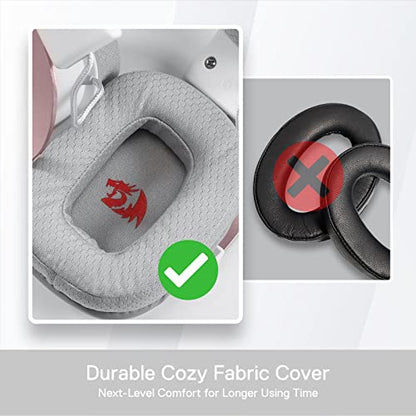 Redragon H510 Zeus-X RGB White Wired Gaming Headset - 7.1 Surround Sound - 53MM Audio Drivers in Memory Foam Ear Pads w/Reliable Fabric Cover- Multi Platforms Headphone - USB Powered for PC/PS4/NS - color: White H510 RGB
