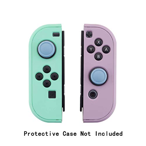 eXtremeRate PlayVital Switch Joystick Caps, Switch Lite Thumbstick Caps, Silicone Analog Cover for OLED Joycon Thumb Grips - Airforce Blue - color: Airforce Blue