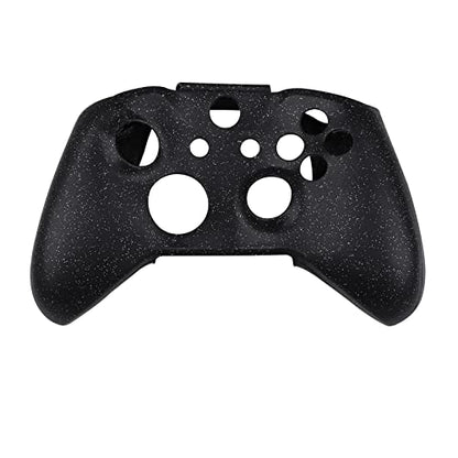RALAN Glitter Controller Skin for Xbox One, Anti-Slip Silicone Controller Cover Protector Compatible for Xbox 1 Wireless/Wired Gamepad Joystick with 4 Thumb Grips Caps and Black Pro Thumb Grip x 8 - color: Black