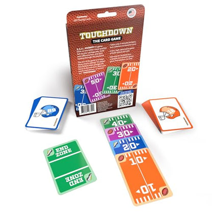 TOUCHDOWN The Card Game - Fast-Paced, Football Themed Card Game that Anyone Can Play, 2-4 Players, Fun Card Games for Adults, Kids, Families and Game Nights, Stocking Stuffers, Football Gifts
