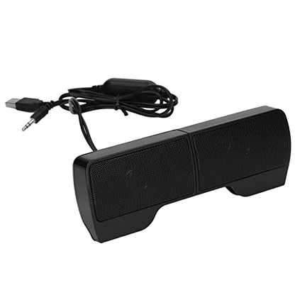 Brrnoo Laptop Speakers USB Powered Wired Monitor Soundbar Th Screen Clip USB Powered Mini Computer Speaker for Monitor Notebook Tablets TV