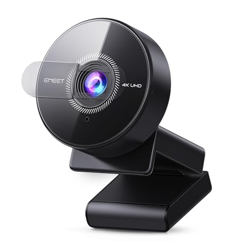 EMEET C950 4K Webcam for PC - PDAF Autofocus, USB Webcam with Microphone & Physical Privacy Cover, 1080P@60FPS, USB 2.0 Plug&Play, No Tripod Hole, Web Cam w/ 70°View for Meeting/Online Classes/Zoom - style: 4K Updated PDAF Autofocus