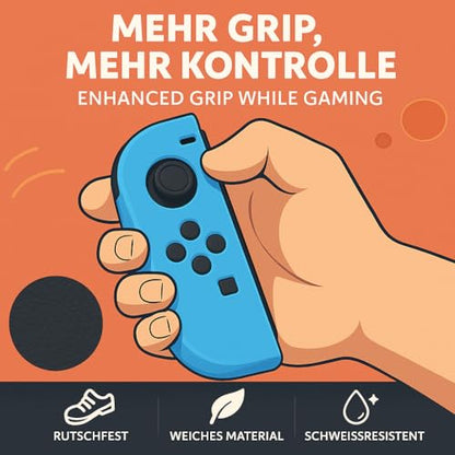 MatoSan® Silicone Grip Covers – 2-Piece Protective Skin Set Compatible with Switch 2 Controllers – Anti-Slip Case for Better Control – Gaming Accessories for Handheld Controllers (White) - color: White
