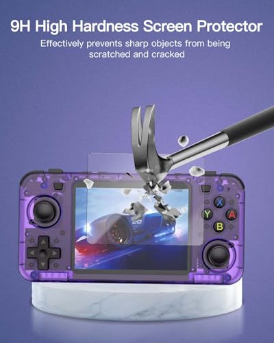 Screen Protector for R36H Handheld Game Console, 9H Hardness Tempered Glass for BOYHOM R36H,Anti-Scratch, Bubble Free, HD Clarity