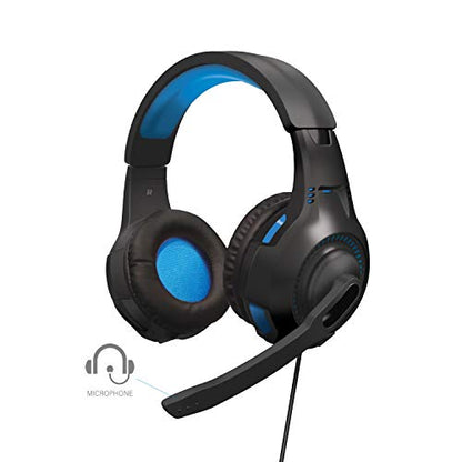 Armor 3 SoundTac Universal Gaming Headset with Inline Volume Control -Blue | Compatible with Switch 2/Switch/Xbox Series X|S, PS5/PS4/PC with Clear Stereo Sound, 4 ft. Cable- Blue - color: Blue