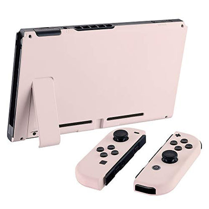 eXtremeRate DIY Replacement Shell Buttons for Nintendo Switch, Cherry Blossoms Pink Back Plate for Switch Console, Custom Housing with Full Set Buttons for Joycon Controller [Only Shell, NO Console] - color: Cherry Blossoms Pink
