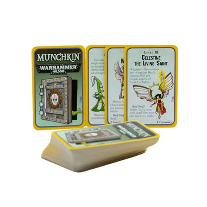 Steve Jackson Games Munchkin Warhammer 40,000 | Strategic Battles with Warhammer Crossover Humor, Grimdark Parody for 3-6 Players, Ages 12+, 60-120 Minutes - style: Munchkin: Warhammer 40000