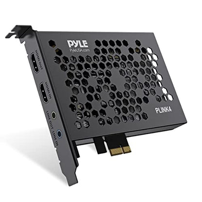 Pyle Live Gamer HDMI 4K Live Record and Stream, Multi Video Format Support, Audio-VideoLine in/Out, Super High Speed, Real Time Gameplay, Conference Live Broadcast, PCI-E Gen2 - PLINK4 - style: Video PCI-E Card