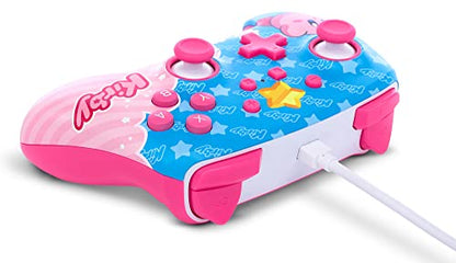 PowerA Enhanced Wired Controller for Nintendo Switch - Kirby, Gamepad, game controller, wired controller, officially licensed - color: Kirby