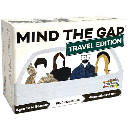 Spin Master Games, SolidRoots Mind The Gap Travel Edition, A Trivia Game for All Generations, Road Trip Fun on The Go, 2-12 Players, for Ages 10 & Up - color: Mind the Gap-travel Edition