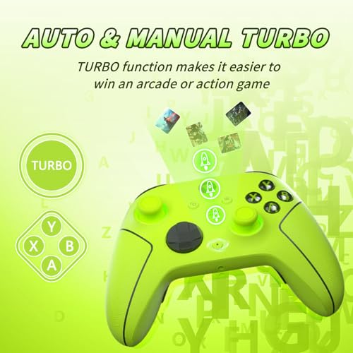 SZDILONG 2.4GHz Wireless Controller for Xbox Controller, Xbox One Series X|S Consoles, PC Windows, Steam, with hall effect sticks/7 Colors RGB Light/1000mAh Battery/Programmable/Turbo/3.5mm Audio Jack