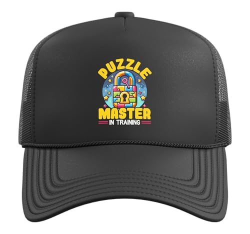Escape Room Game Lockpicking Puzzle Room Exit Game Trucker Hat with Adjustable Mesh Back - color: Black