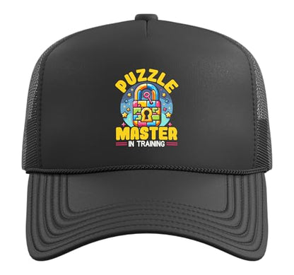 Escape Room Game Lockpicking Puzzle Room Exit Game Trucker Hat with Adjustable Mesh Back - color: Black