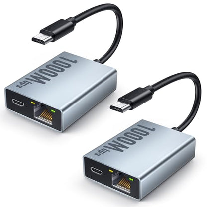1000 Mbps Ethernet Adapter for Fire TV Stick, ELECTOP Micro USB to RJ45 Gigabit Ethernet Network Adapter Compatible with 4K Fire Stick, Chromecast Google Home Mini and More Streaming TV Sticks, 2 Pack - color: Black 1000 Mbps Micro USB Ethernet Adapter 2