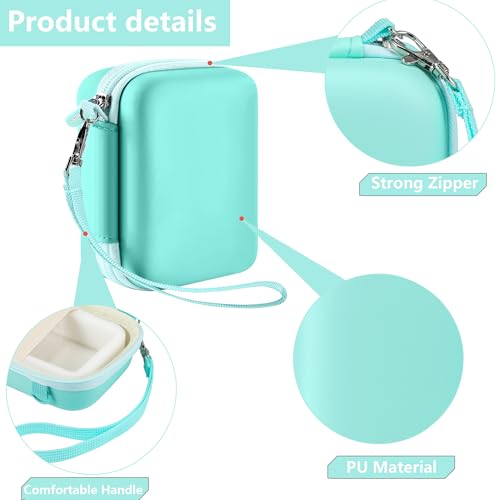 Leayjeen Kids Camera Case for Goopow/Mgaolo Kids Camera-Light Green | Fits CIMELR/Seckton/OZMI Kids Toy Cameras and Children Digital Camera,Shockproof Water-Resistant Hard EVA Shell(Case Only) - color: Green
