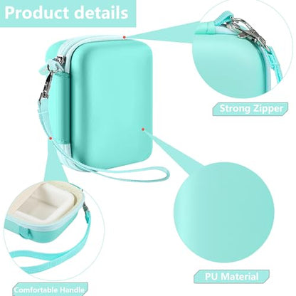 Leayjeen Kids Camera Case for Goopow/Mgaolo Kids Camera-Light Green | Fits CIMELR/Seckton/OZMI Kids Toy Cameras and Children Digital Camera,Shockproof Water-Resistant Hard EVA Shell(Case Only) - color: Green