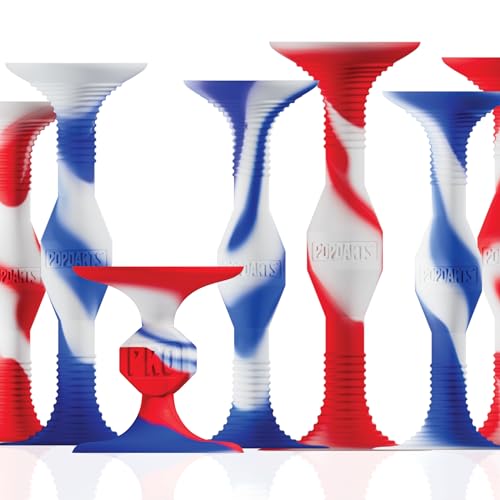 Popdarts USA Themed PRO Pack Game Set (Red White Blue Wigglenobber Target Marker) - Indoor, Outdoor Suction Cup Throwing Game - Competition with a POP - color: Red White and Blue