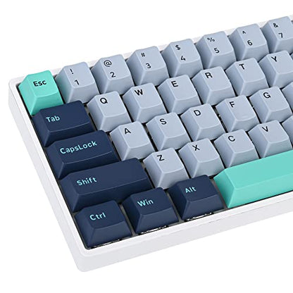 171 Keys PBT Custom Gaming Keycaps Double Shot Cherry Profile for ANSI US Layout 60% 65% 75% Mechanical Keyboard(Hammerhead Shark) - color: Hammerhead shark