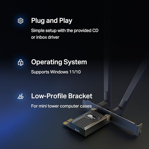 TP-Link AC1200 PCIe WiFi Card for Desktop PC (Archer T5E) - Bluetooth 5.0, Dual Band Wireless Network Card (2.4Ghz and 5Ghz) for Gaming and Streaming, 2 High Gain Antennas, Supports Windows 10/11 - style: AC1200, WiFi 5