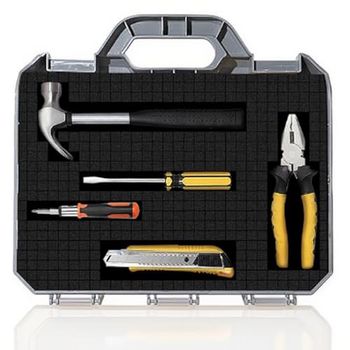 4 Pcs Pick and Pluck Foam 12 x 12 Inch, 2 Sizes Foam Inserts For Cases, Gun Case Polyurethane Foam Sheet for Toolbox, Storage Drawer,Game Box, Crafts (2Pack 12"x12"x2", 2Pack 12"x12"x0.4") - size: 2Pcs 12"x12"x2" & 2Pcs 12"x12"x0.4"