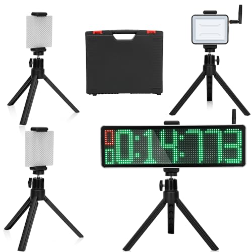 Wireless Laser Timer for Sprints 40 60 Yard Dash Laser Sprint System Track Laser Timer for Stopwatch Lap/Race Clock/Stopwatch/Speed Training/Running/Football LED