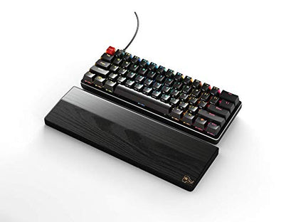 Glorious Wooden Wrist Rest - Compact - Onyx/Black - Mechanical Keyboards Wood Ergonomic Palm Rest| 12x4 inches/19mm Thick (GV-75-DARK) - size: Compact