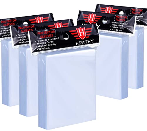 500 Counts Card Sleeves for Trading Cards, Soft Penny Card Sleeves Clear Plastic Card Protectors Fit for Baseball Card, Sports Cards, MTG Game Card Standard Cards - size: 500 PCS