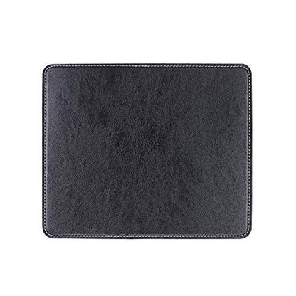 Non-Slip Rubber Base Mousepad for Laptop Computer PC Personality Desings Gaming Mouse Pad Mat 9.45 X 7.87 inch (Leahter Mouse Pad-Black, 9.45 X 7.87 inch) - color: Leahter Mouse Pad-Black