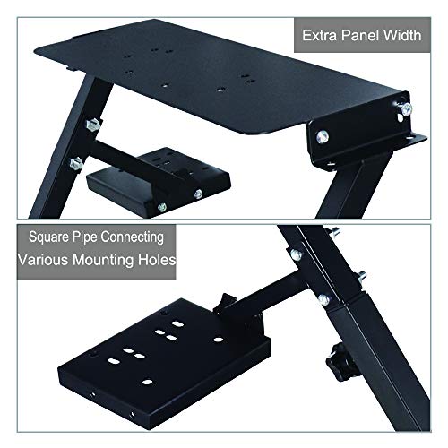 YXHARD Racing Wheel Stand, Height Adjustable & Foldable Steering Wheel Stand Compatible with Logitech G25,G27,G29,G920 Gaming Cockpit