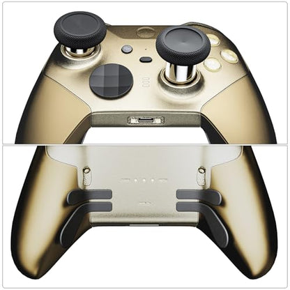 14-in-1 Controller Accessories Kit Compatible with Xbox Elite Series 2, 6 Premium Metal Thumbsticks, Swap Joysticks, 4 Interchangeable Paddles, 2 D-Pads, 1 Tool & 1 Storage Bag (Matte Black) - color: Matte Black