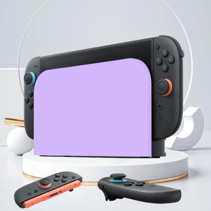 Switch 2 Dock Cover, Custom Faceplate Cover for Nintendo Switch 2 Charging Docking Station Scratch-Resistant & Abrasion-Resistant Hard PC Shell Protector, Purple - color: Wisteria Purple