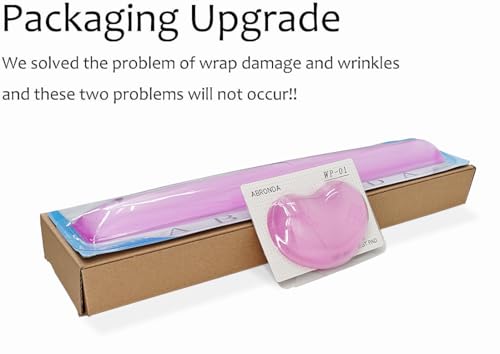 Gel Keyboard & Mouse Wrist Rest Set - Keyboard Wrist Rest Pad & Mouse Support for Office Gaming Pad Computer Laptop Ergonomic Comfortable Pain Relief- Pad Set - color: Purple Pad Set