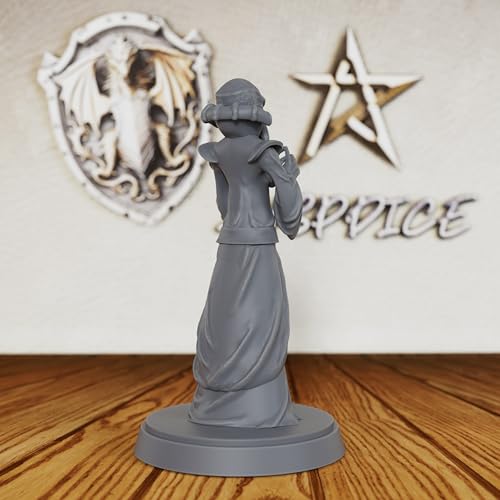 AUSPDICE Mindflayer Monster, 28mm Tabletop Unpainted DND Miniatures-AS234 | Fantasy Role Playing Figurine for Dungeons and Dragons, TTRPG Games, Psionic Encounters, Horror Scenarios and RPG Accessories