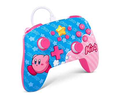 PowerA Enhanced Wired Controller for Nintendo Switch - Kirby, Gamepad, game controller, wired controller, officially licensed - color: Kirby