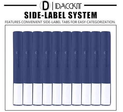 D DACCKIT Card Binder 16 Pocket - Fits 1024 Cards，Premium 4X4 Ringless Card Album with Sleeves for Trading Cards & Sports Cards（Model A，Navy Blue） - color: Navy Blue