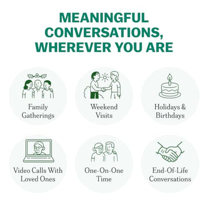 TALES 150 Conversation Cards, Perfect for Dinners, Road Trips, Classrooms & Game Nights, Gifts & Gatherings, Conversation Starters to Spark Creativity (Life Story Edition) - color: Life Story Edition