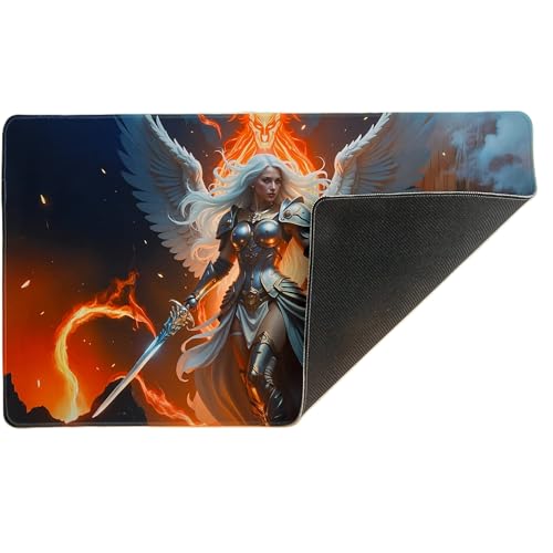 Foxtrot Designs TCG Playmat, 24in x 14in, Premium Stitched Edges, Non-Slip Base for MTG and Other Trading Card Games. MTG Playmat. (Archon) - color: Archon