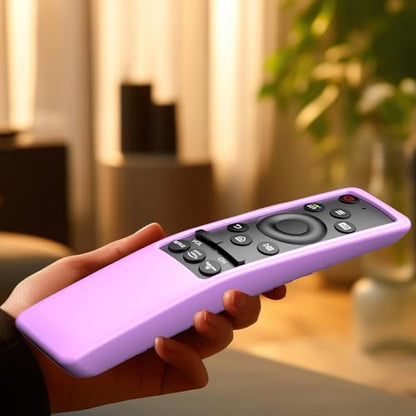 Remote Cover for Samsung Smart TV, Silicone Protective Case for BN59 Series Controller Skin Sleeve Purple - color: Light Purple