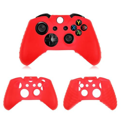OSTENT Soft Protector Silicone Skin Case Cover Pouch for Microsoft Xbox One Controller Color Red - color: Red