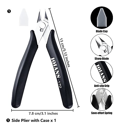 15PCS Basic Hobby Model Tool Kit for Model Building, Gunpla & 3D Printing, Precision Nippers, Hobby Clippers for Gundam & Warhammer, Wire Cutters and Pliers for Miniature Craft Tool Kits