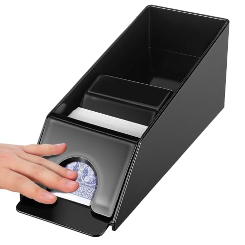 Abaodam Blackjack Shoe, 6 Deck Card Dealing Shoe, Manual Poker Card Dispenser for Tabletop Games Accessory, Home Family Game Night (Black)