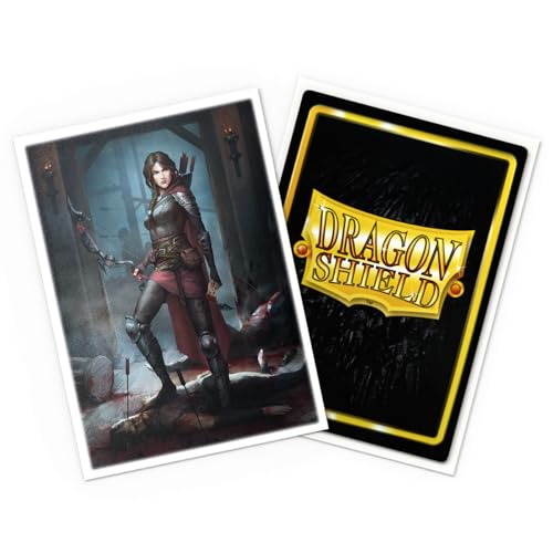 Dragon Shield | Flesh & Blood Art Sleeves | 100 CT - Smooth & Tough Premium TCG Sleeves | Compatible with Pokemon, One Piece & Magic the Gathering | Azalea - color: Azalea