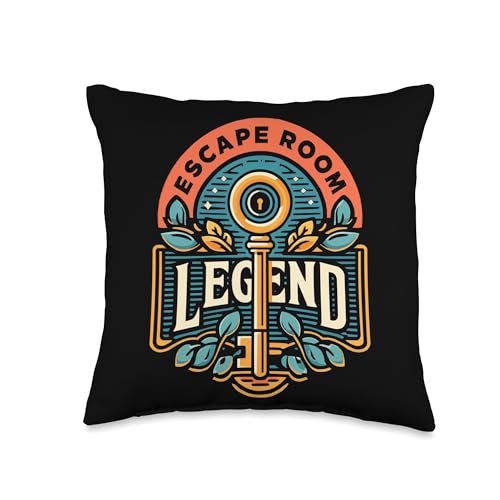 Escape Room Game Lockpicking Puzzle Room Exit Game Throw Pillow - size: 16x16
