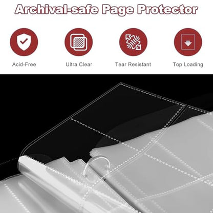 Basketball Card Binder 900 Pockets, Sport Card Holder, Compatible with Panini, Topps Trading Card, Metal 3 Ring, Zipper, Transparent Sleeves, PU Cover - color: basketball, size: 900 pockets