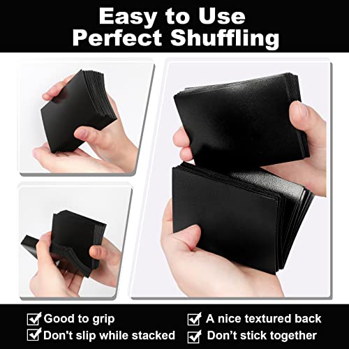 200 Pack Card Sleeves Compatible with MTG Card Sleeves,Trading Card Sleeve | Sturdy Card Sleeves Matte Back Finish, Perfect Shuffling - Protect All Your Trading Cards Collectible Cards, Never Tear - color: Black, size: 200 pack Card Sleeves