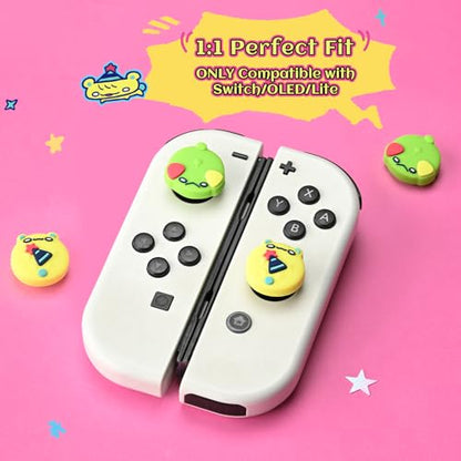 GeekShare Joycon Thumb Grip Caps, Silicone Analog Cover Thumbstick Grips for Switch, Compatible with Nintendo Switch/OLED/Switch Lite, LAFI Legion - color: LAFI Legion