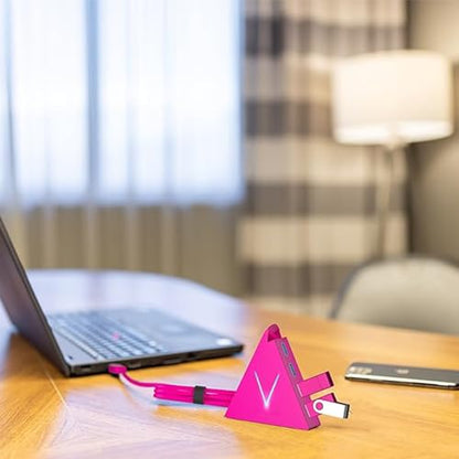 USB Hub 3.0, JoyReken 4-Port USB Splitter for Laptop, Ps4 Keyboard and Mouse Adapter Compatible with Xbox, PC, MacBook, Surface Pro, Flash Drive, HDD, Console, Printer, Camera,Keyborad,Mouse, Hot Pink - color: HotPink-A