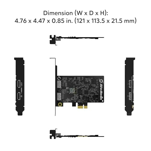 AVerMedia HDMI Capture Card for Streaming and Video Gaming, 4K60 Pass-Through with Ultra-Low Latency on PS5, PS4 Pro, Xbox Series X/S, Xbox One X, Switch Games - GC571 Live Streamer Ultra HD - size: 4K - GC571 Live Streamer ULTRA HD