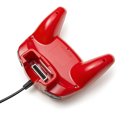 KIWITATA Retro N64 Controller, Mini N64 Wired 64-bit Remote Game Controller Upgraded Joystick Replacement Video Gamepad Red - color: red